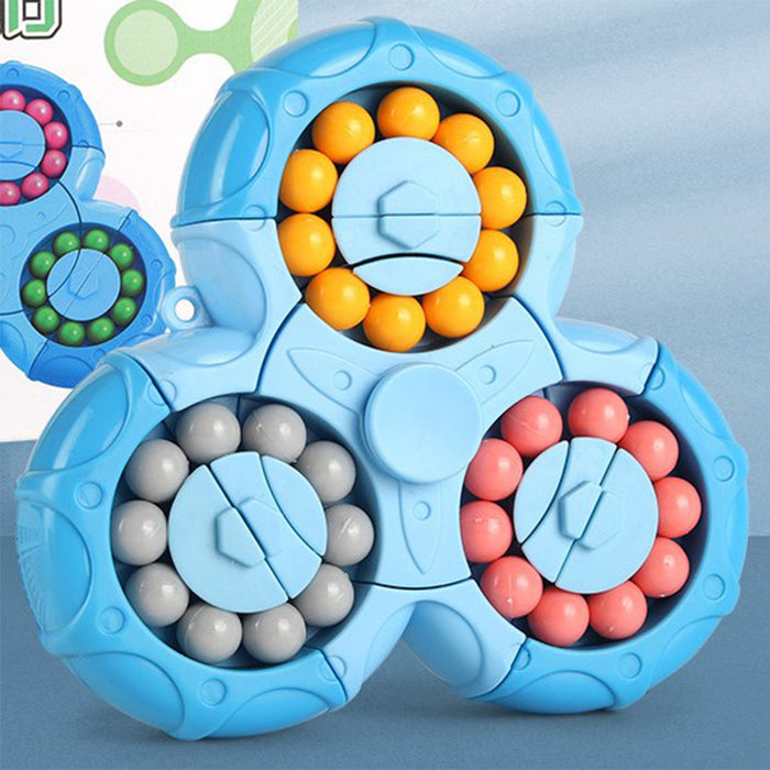 Children's Intelligence Toy Six Sides Magic Beans Magic Cube Puzzle Decompression Cube Toy