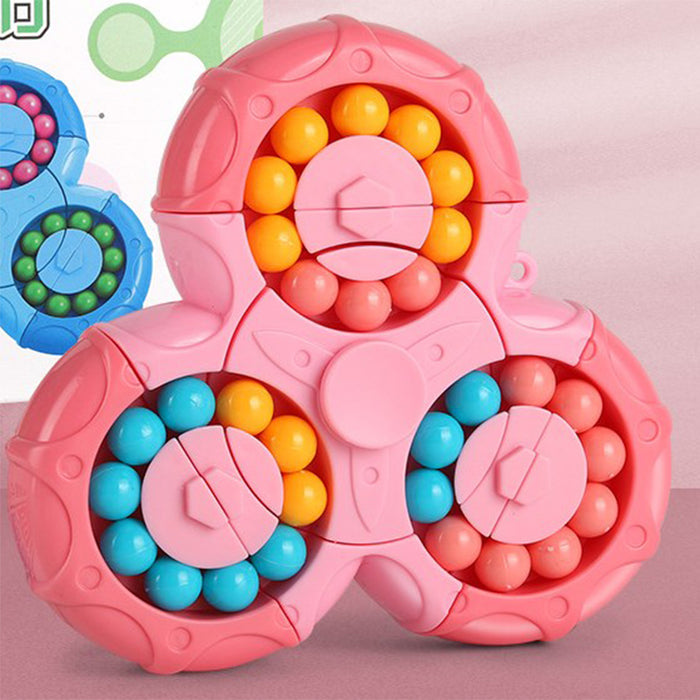 Children's Intelligence Toy Six Sides Magic Beans Magic Cube Puzzle Decompression Cube Toy