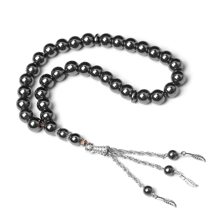 Black Gallstone Prayer Beads Bracelet Black Beads For The Muslim Pilgrimage