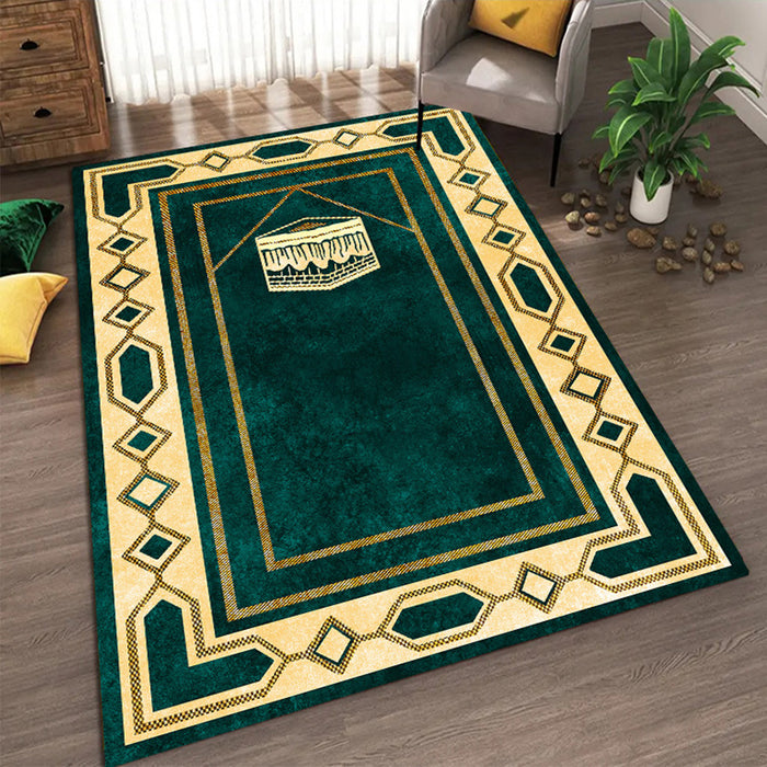 Islamic Muslim Prayer Rug Ramadan Gift Worship Mat For Home