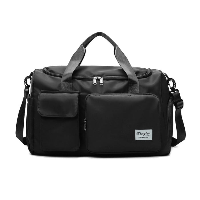 Foldable Travel Duffel Bag With Shoes Compartment Overnight Bag With Wet Pocket Gym Waterproof Bags