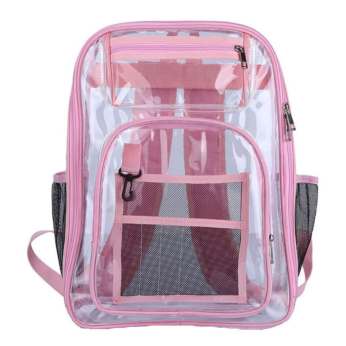 Transparent Backpack PVC Backpack Large Capacity School Bag