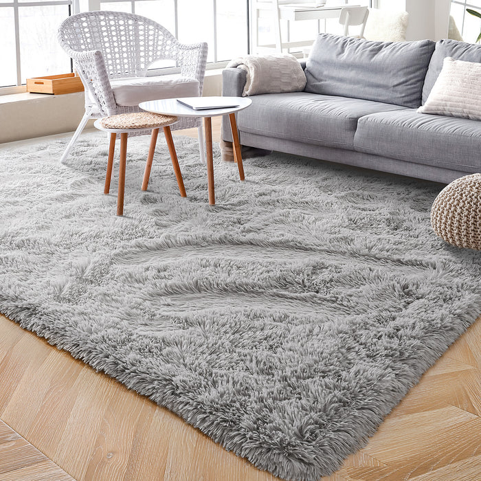 Super Soft Plush Eco-friendly Carpet Living Room Bedroom Home Decoration Carpet Non-slip Plush Indoor Floor Bedside Rug 4x6 Feet Four Colors Optional