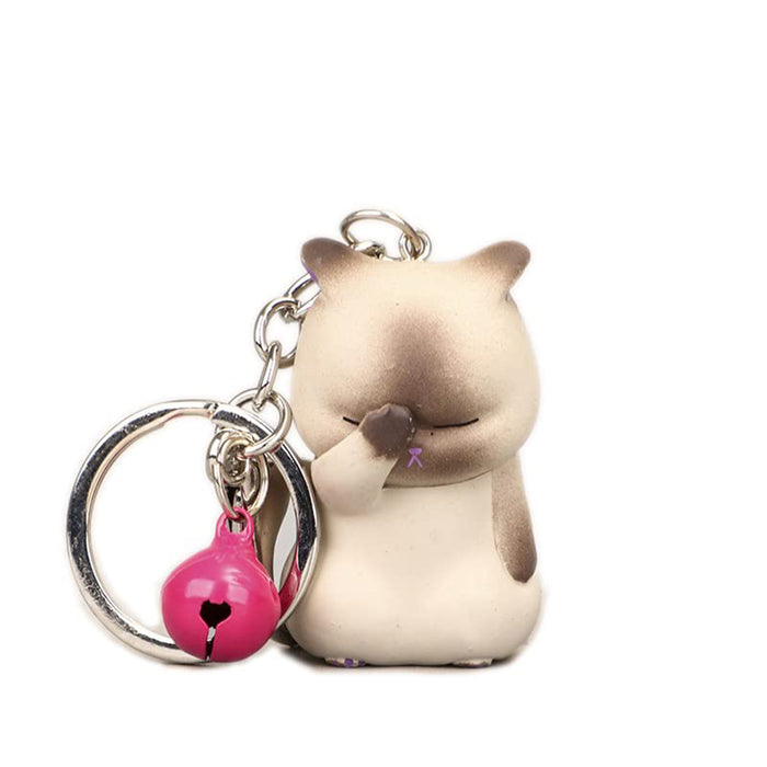 Facepay Cat Keychain Resin Keychain Cartoon Cute Kitten Doll Hanging Bag Pendant