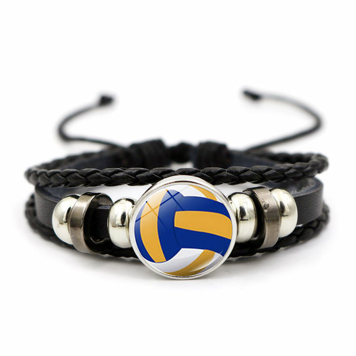 Exclusive for fans: Football, basketball, leather bracelet, love sports