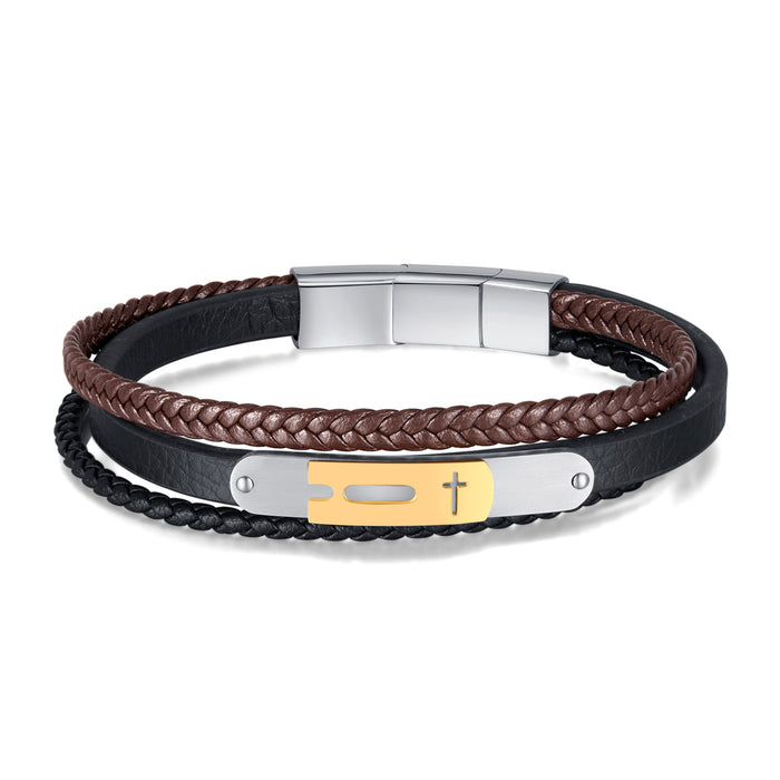 Stylish Hand-woven Leather Bracelet With Simple Personality Hundred Leather Bracelet