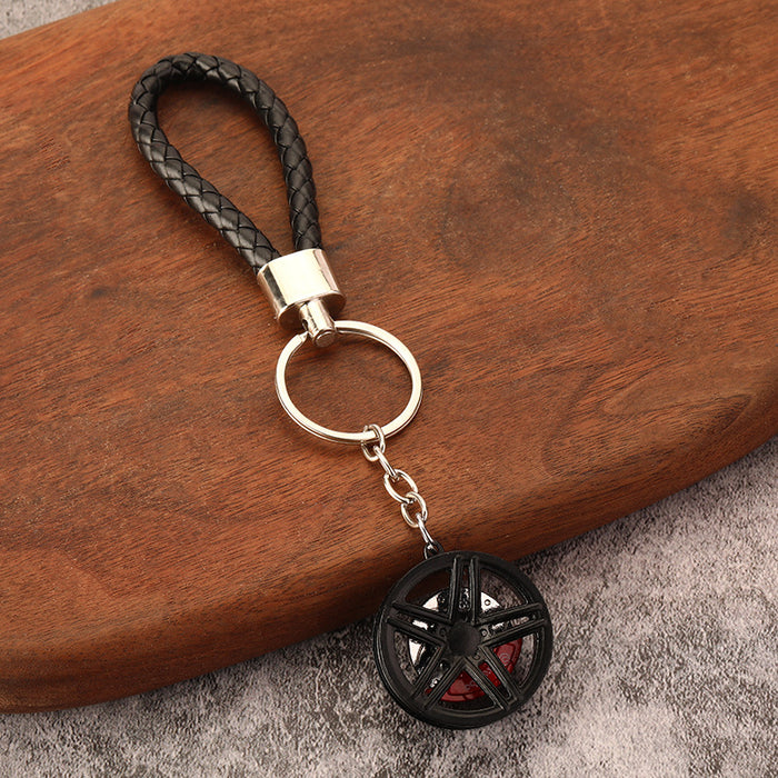 Car wheel alloy key chain creative pendant gift