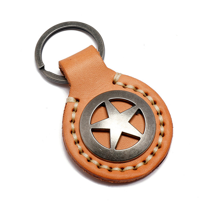 Simple Five-pointed Star Key Chain Creative Personality Fashion Gifts Trend Car Key Pendant