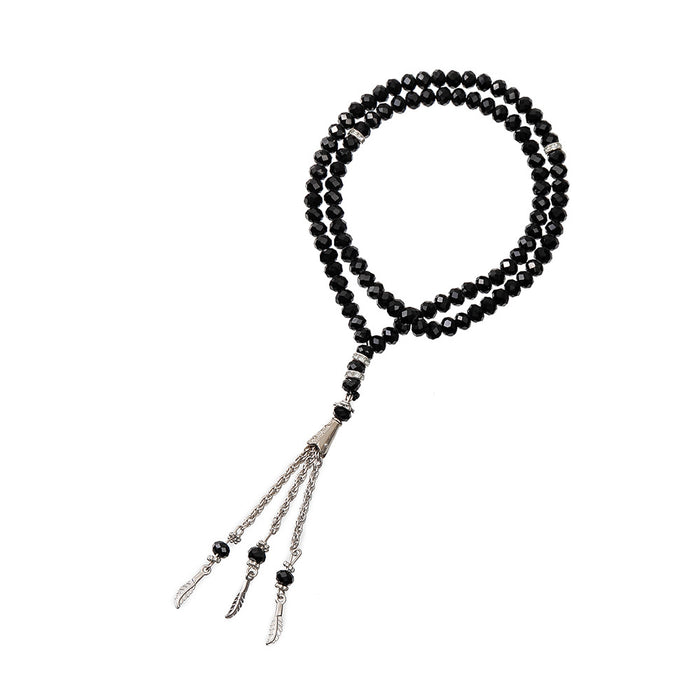 6MM Muslim Prayer 99 Rosary Beads Imitation Agate Glass Tesby Sea