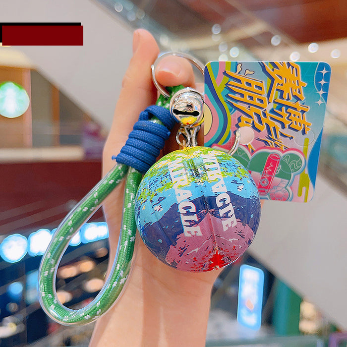 Cyberpunk Basketball Rebound Relief Keychain Bag Pendant Accessories
