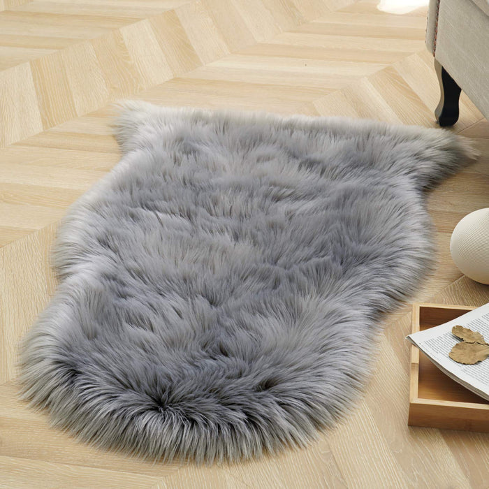 Soft Fluffy Shaggy Carpet 2X3 Feet Home Decor Faux Sheepskin Rug For Bedroom Floor Sofa Chair Seat