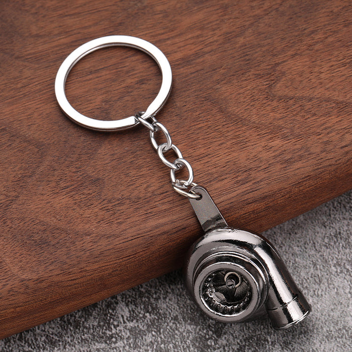 Car turbo metal keychain creativity pendant