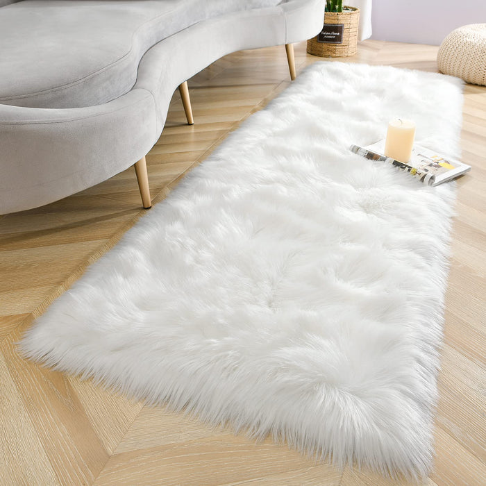 Washable Furry Carpet Dorm Floor Durable Faux Throw Carpet Soft Fluffy Faux Fur Rugs For Living Room