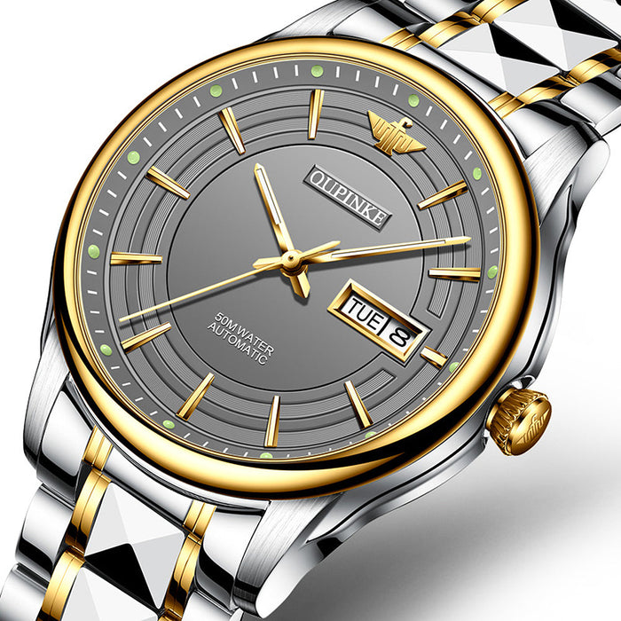 Fully Automatic Mechanical Watch Fine Steel Business Men's Watch Men's Multifunctional Waterproof Watch