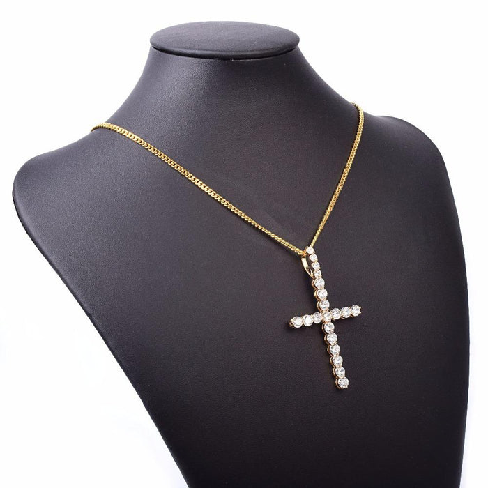 Cross Pendants Necklace-  Women's Hip Hop Jewelry