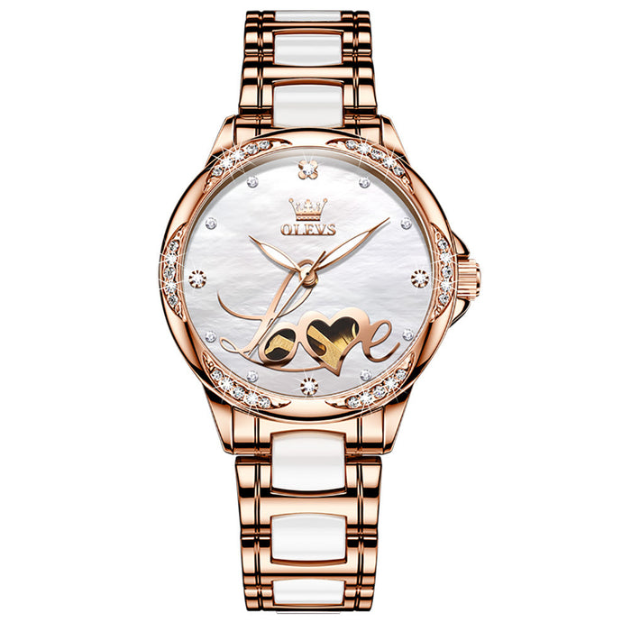 LOVE Letters Hollowed-out Women's Mechanical Watch