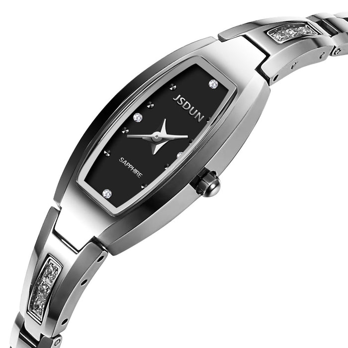 Compact Fashion Ladies Watch Tungsten Steel Waterproof Vintage Quartz Watch