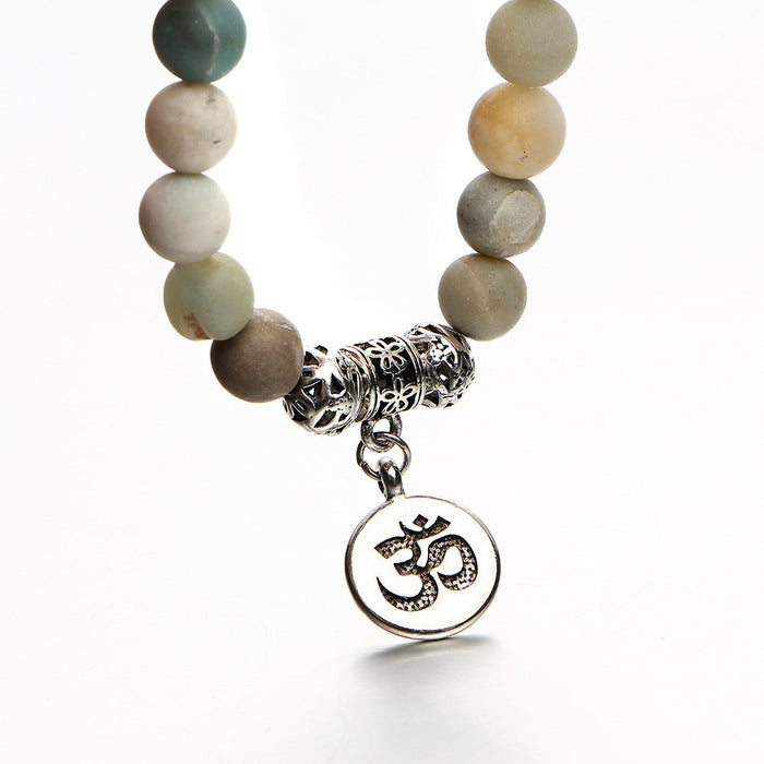 Yoga Bracelet Handmade Turquoise Buddha Bead Hand String