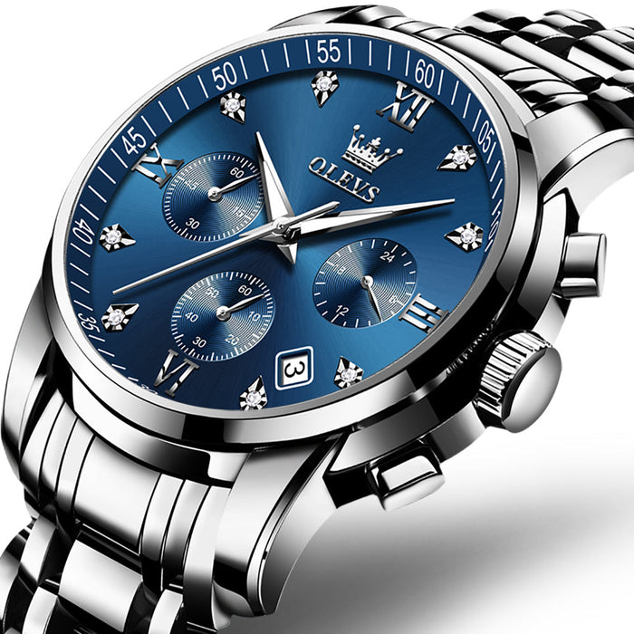 Multi-function Quartz Watch Business Waterproof Men's Watch