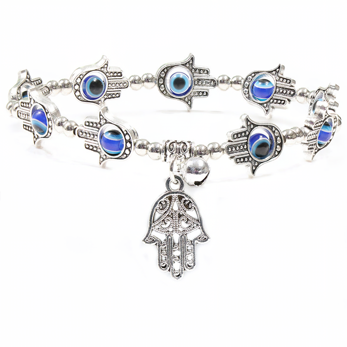 Devil Eye Bracelet Jewelry Fatima Palm Blue Eyes Bracelet